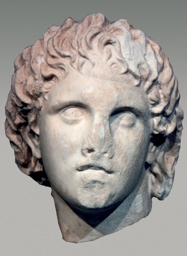 Head of Alexander the Great from Pella, 2nd century BC