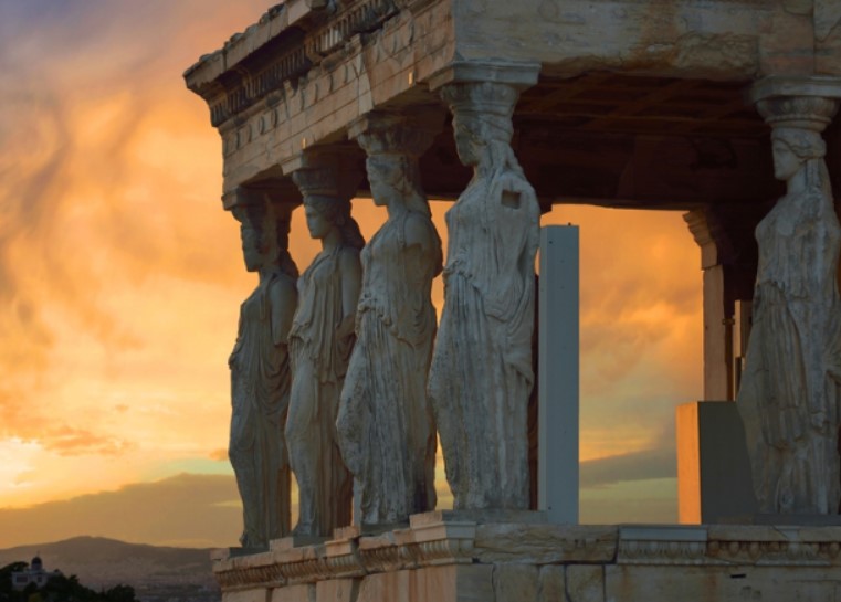 Portico dell'Eretteo con le figure delle Cariatidi – Atene EL