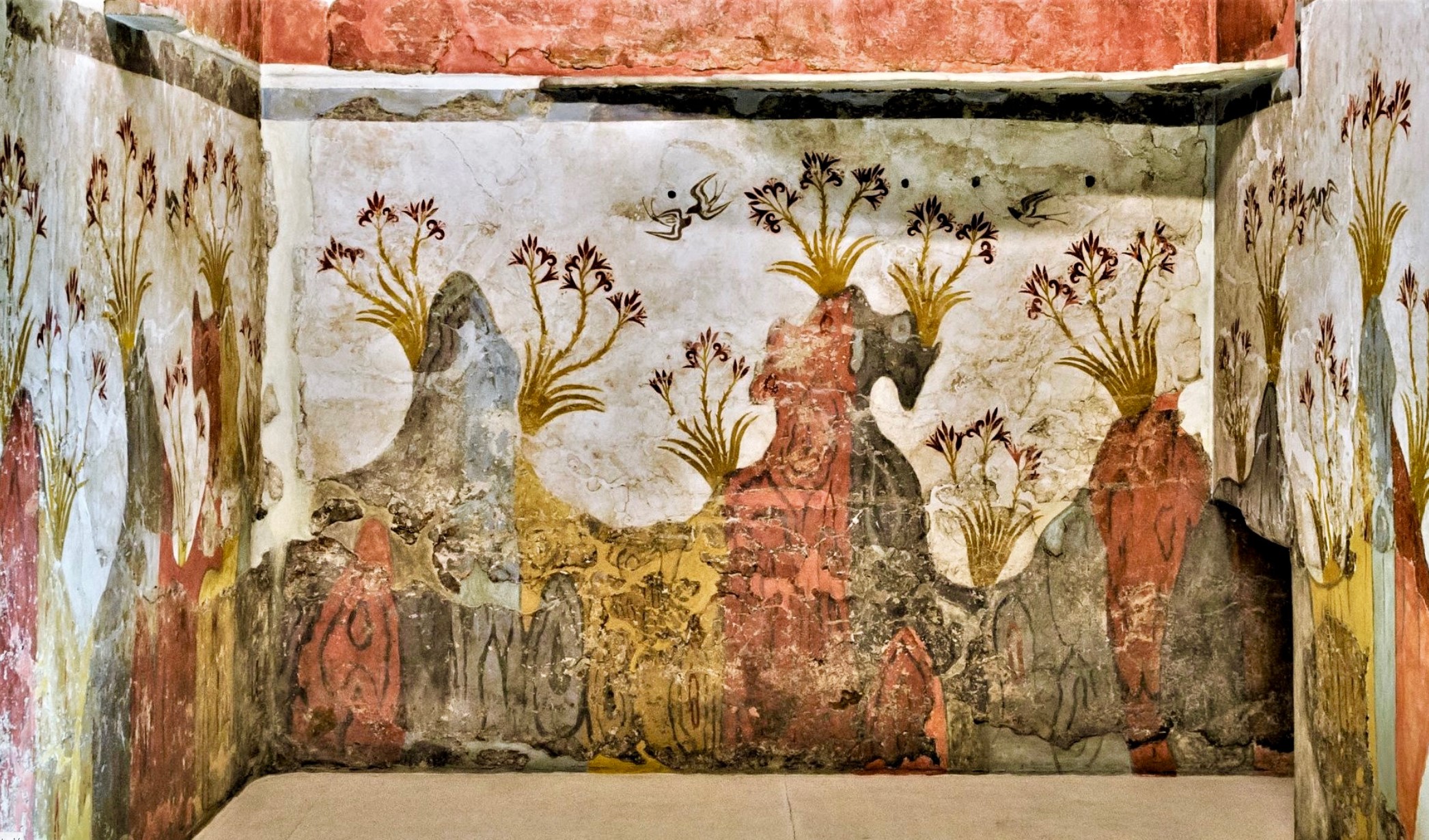 Fioritura, XVII sec a.C. Affresco da Akrotiri, Isola di Thera – Museo archeologico nazionale di Atene G