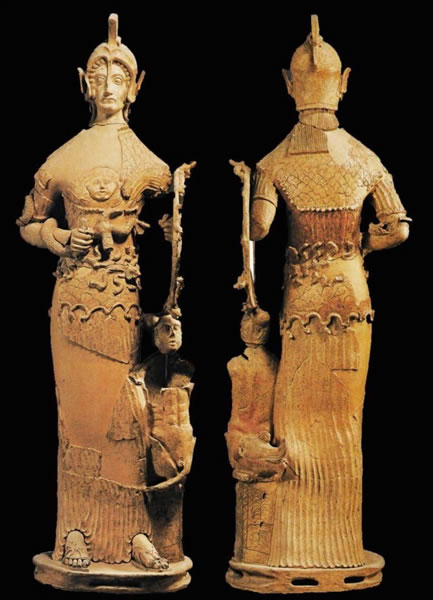 Minerva Tritonia, terracotta V sec. a.C. - Museo Archeologico di Lavinium IT