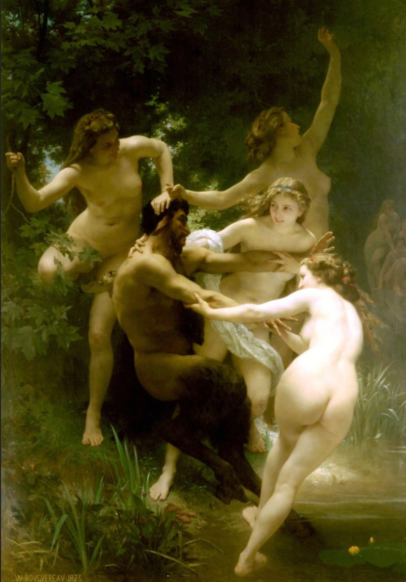 William-Adolphe Bouguereau. Pan e le Ninfe, 1873